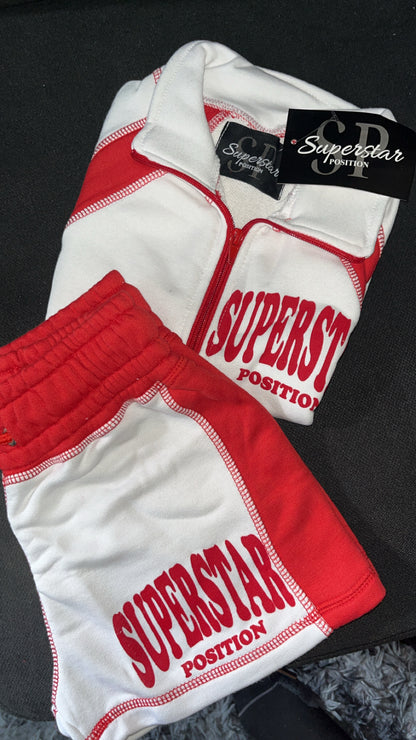 SP red French Terry Set