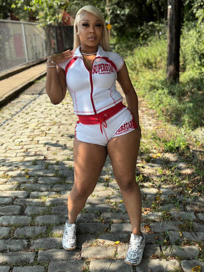 SP red French Terry Set